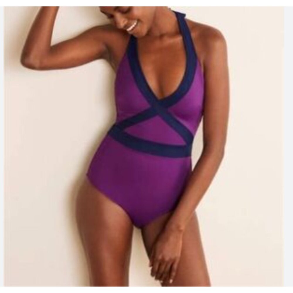 Boden Kefalonia halter swimsuit, size 10 (EUC)